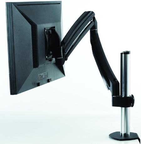 Chief K1C100B or K1C100S KONTOUR Dynamic Column Desk Clamp Mount for Single Mount