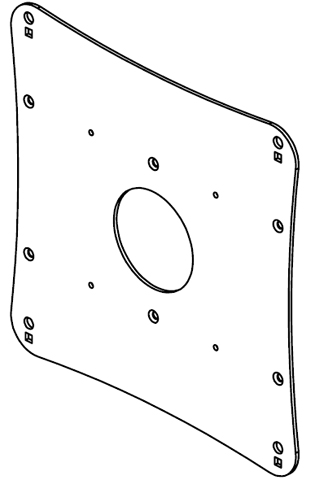 Chief JSB-210B or JSB-210S Custom Flat Panel 200x200 VESA Interface Bracket