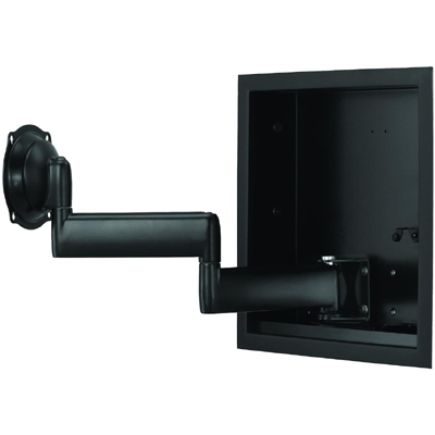 Chief JWDIW210B Dual In-Wall Swing Arm Mount- 21" Extension