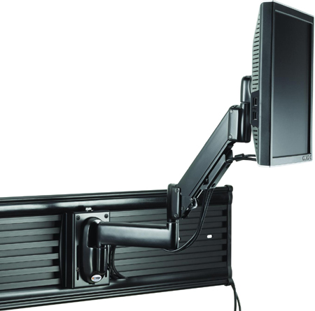 Chief KSG110 Slat Wall Mount Universal Height Adjustable Swing Arm