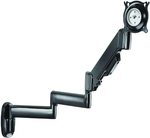 Chief KWB110S or KWB110B Wall Mount Triple LCD Arm Height Adjustable Flat Panel Single Monitor