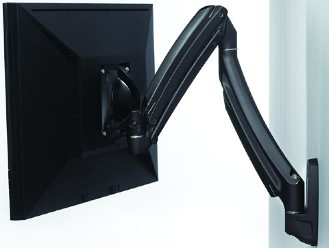 Chief K1W100B or K1W100S KONTOUR Dynamic Height Adjustment Wall Mount for Single Monitor