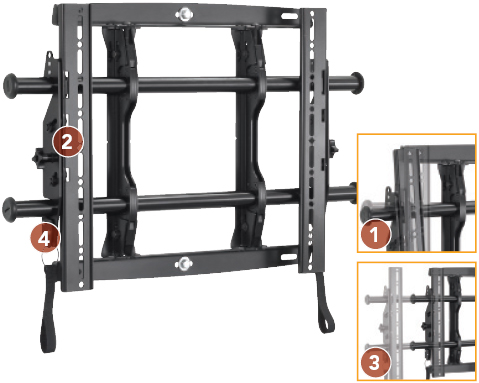 Chief MTMU FUSION Flat Panel Micro Adjustable Tilt Video Wall Mount (26"-47")
