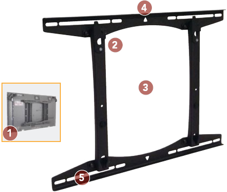 Chief PSTU Fixed Wall Mount for 37 to 65 inch Flat Panel Large Displays
