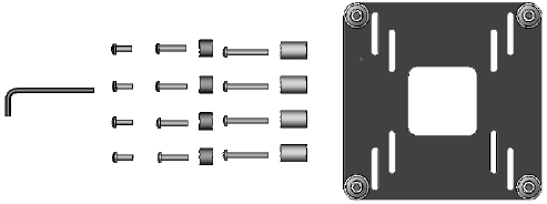 Chief FSB4100 VESA Interface Bracket for 10 to 26 inch Flat Panel Displays