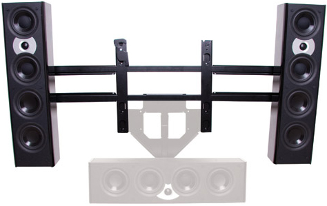 Chief PACLR2 Left or Right Speaker Adapter for 46"-65" Display Black
