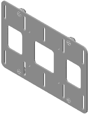 Chief FSB4101B Small Flat Panel VESA Custom Interface Bracket up to 26 inch Displays