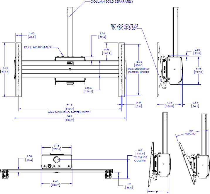 Chief Xcm1u Fusion X Large Single Pole