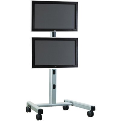 Chief MFCUB or MFCUS Universal Flat Panel Mobile Cart with two 30-55 inch Displays