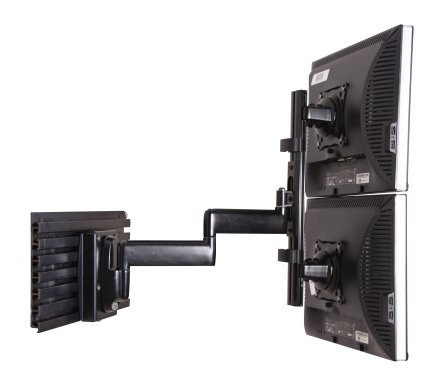 Chief Dual Arm Wall Mount Vertical, Wall Mount Dual Monitor Arm