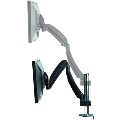 Height Adjustment of Chief K1C100B KONTOUR Dynamic Column Desk Clamp Mount for Single Monitor