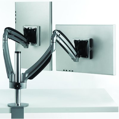 Chief K1C200S KONTOUR Dynamic Column Desk Clamp Mount for Dual Monitors