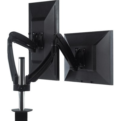 Chief K1C200B KONTOUR Dynamic Column Desk Clamp Mount for Dual Monitors