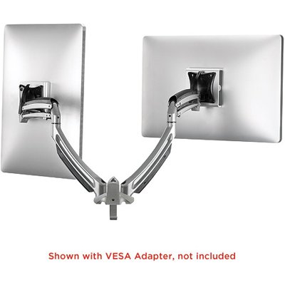 Chief K1D200S KONTOUR Dynamic Height Adjustment Desk Clamp Mount for Dual Monitors