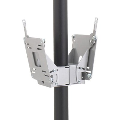 Chief FDP4101B or FDP4101S Small Dual Display Pole Mount