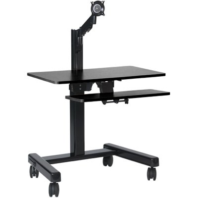Chief QMP1PK1B Pre-Configured Mobile Base Workstation