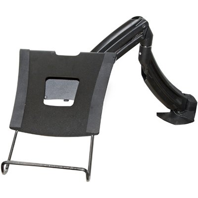 Black Laptop Tray KRA300 with K1D100 Desk Mount Arm