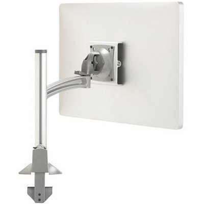 Kontour K2C Articulating Column Mount, 1 Monitor in silver