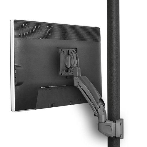 Chief K1P110B or K1P110S Kontour Dynamic Pole Mount, 1 Monitor