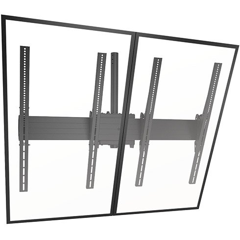 Chief LCM2X1UP FUSION Large Ceiling Mounted 2x1 Portrait Menu Board