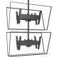 Chief LCB1X2U Fusion Large Back-to-Back Stacked Ceiling Mount