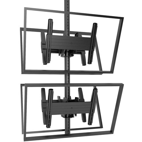 Chief MCB1X2U Fusion Medium Back-to-Back Stacked Ceiling Mount