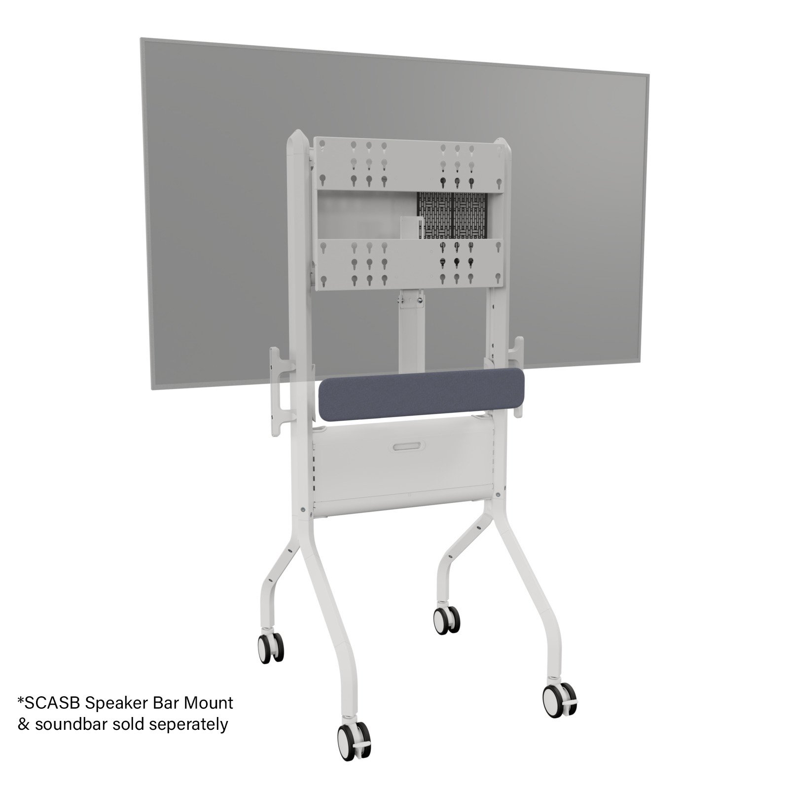 Chief LSCUB or LSCUW Voyager Manual Height Adjustable AV Cart