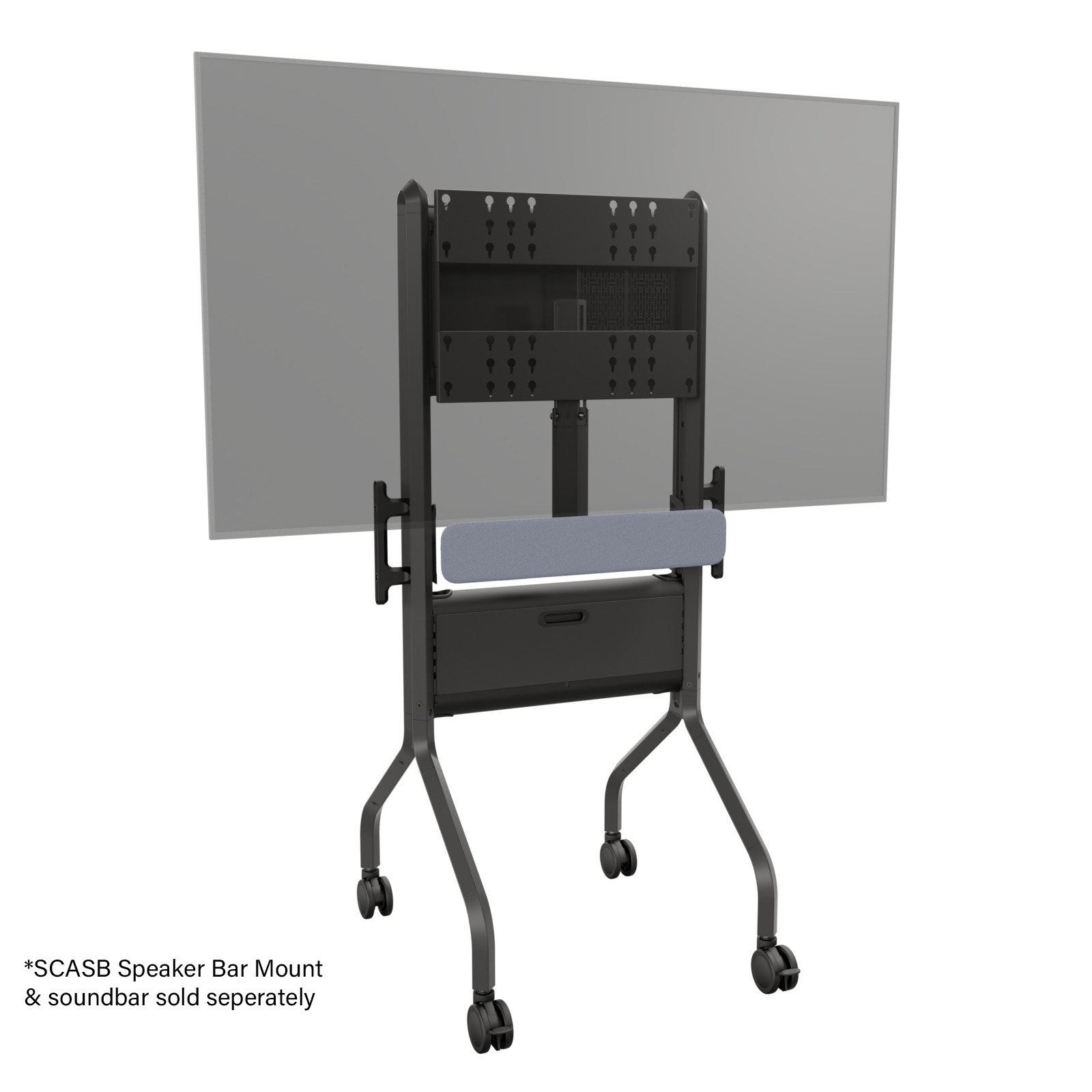 Chief LSCUB or LSCUW Voyager Manual Height Adjustable AV Cart