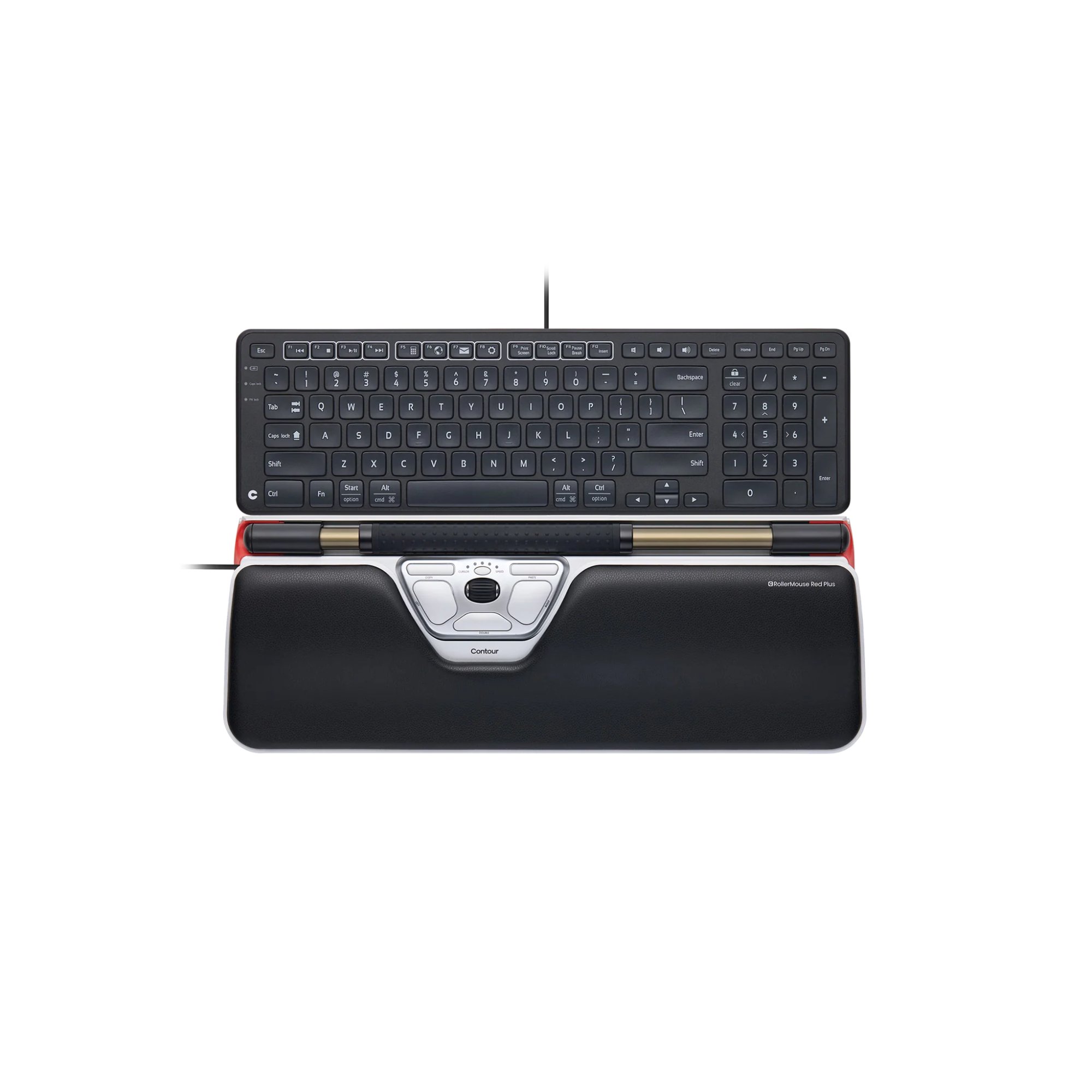 Contour Design Combo RollerMouse Red Plus + Balance Keyboard - Wired