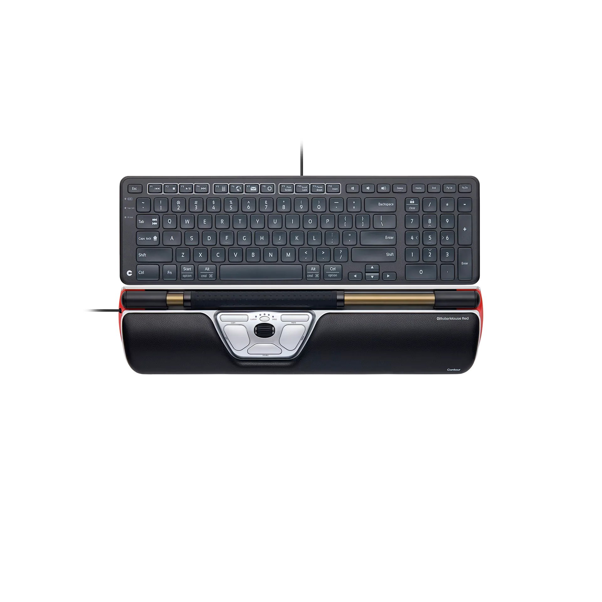 Contour Design Combo RollerMouse Red + Balance Keyboard - Wired
