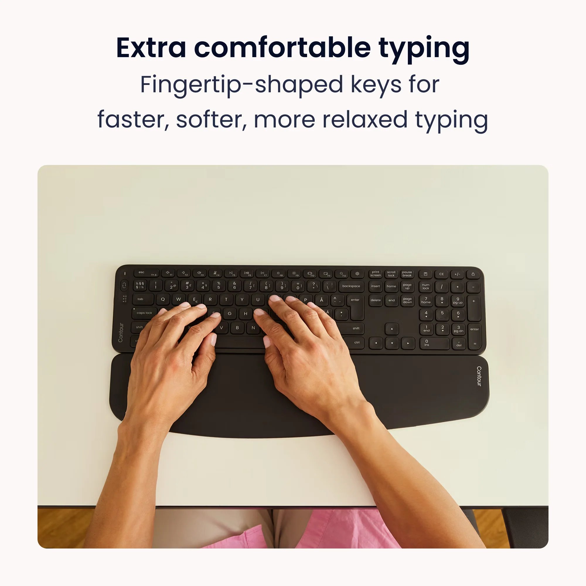 Contour Design Combo Touch + New Balance KB Full-Size Keyboard - Wireless