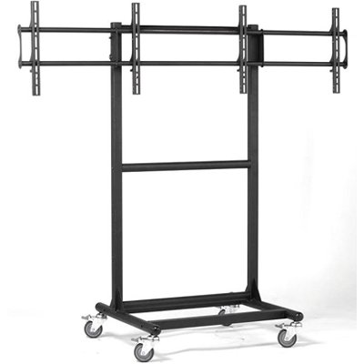 Cotytech CT-OS37 Adjustable Mobile Dual TV Cart (32"-46")