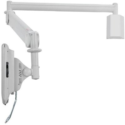 Side view of Cotytech MW-M23P Long Reach (up to 73” extension) LCD Wall Mount Monitor Arm (up to 13.2 lbs Capacity)