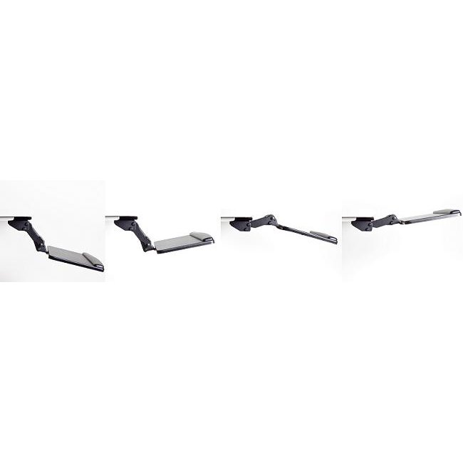 Different positions of keyboard tray