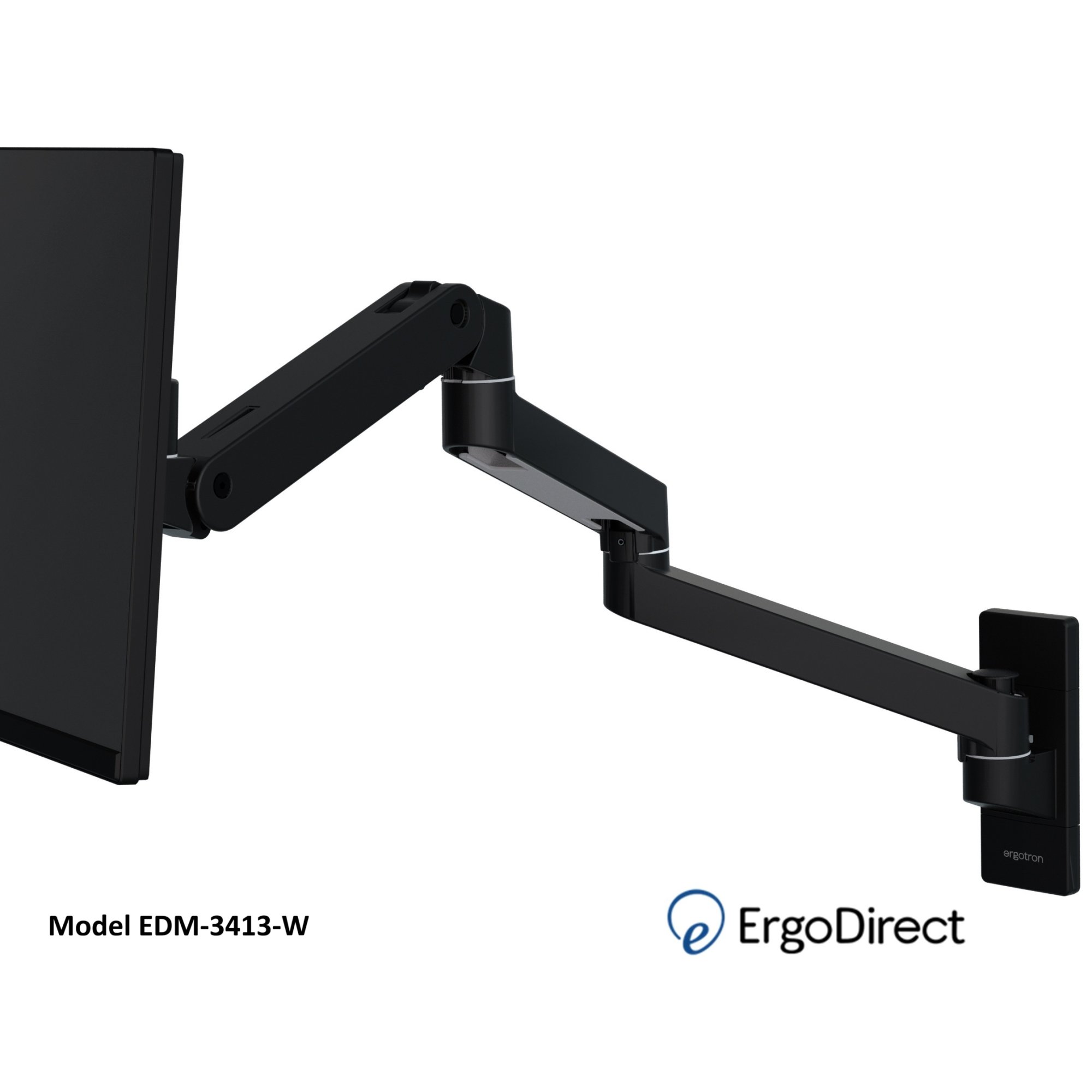 ErgoDirect EDM-3413-W Extra Long Wall Mount Monitor Arm