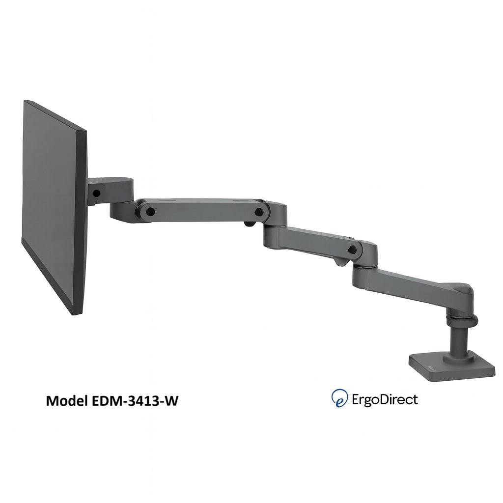 ErgoDirect EDM-3413-D Extra Long Desk Mount Monitor Arm