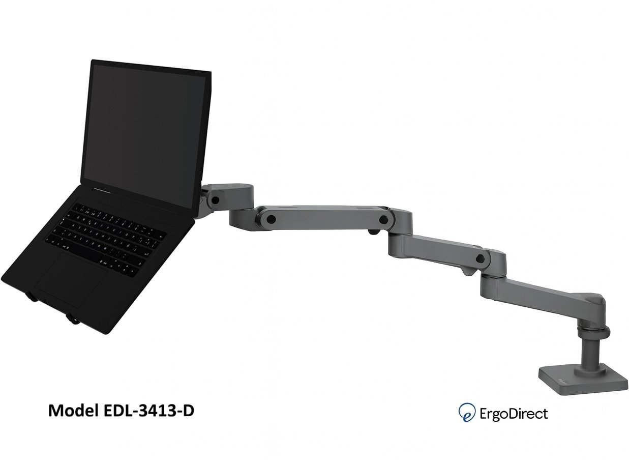 ErgoDirect EDL-3413-D Long Reach Desk Mount Laptop Arm