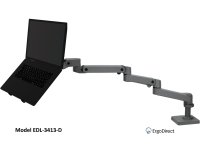 ErgoDirect EDL-3413-D Long Reach Desk Mount Laptop Arm