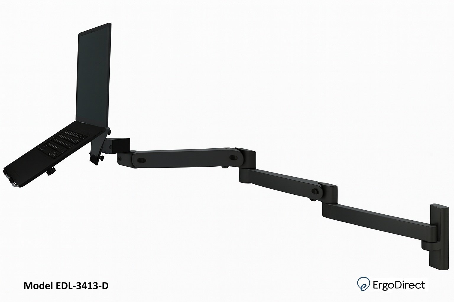 ErgoDirect EDL-3413-W Long Reach Wall Mount Laptop Arm