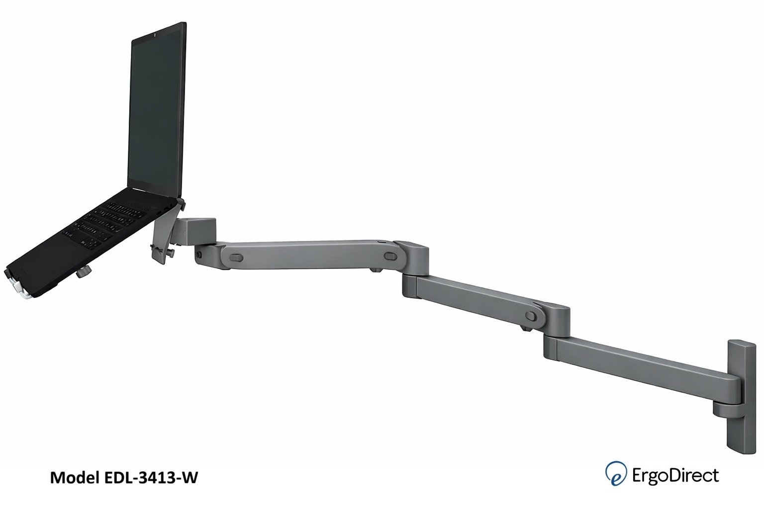 ErgoDirect EDL-3413-W Long Reach Wall Mount Laptop Arm