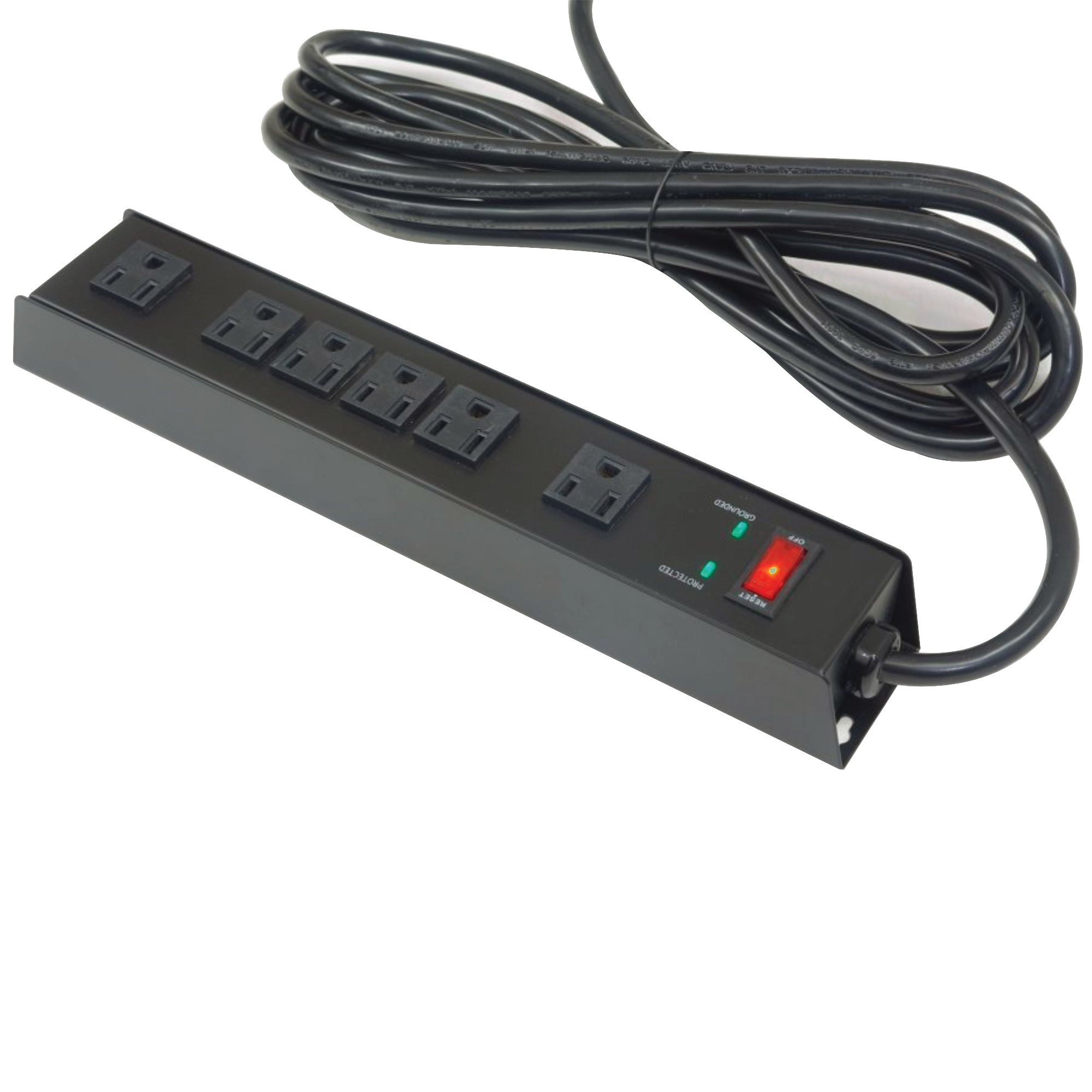 Mountable Power Strip Surge Protector with 6 outlets, ED-SURGE-615