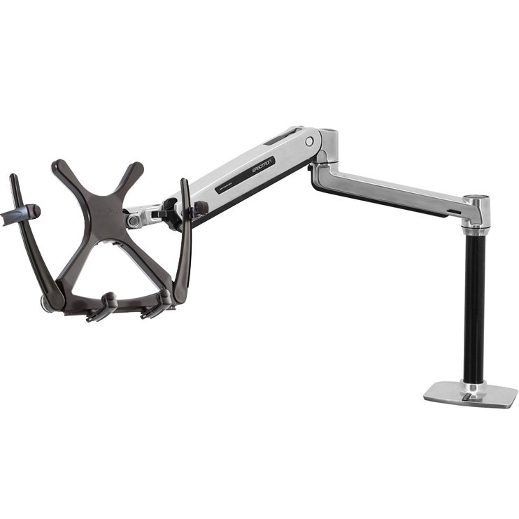 Lx Sit Stand Laptop Desk Mount Arm Ed Nb 55dm