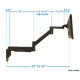 Extra Long Reach Wall Mount Monitor Arm EDM-4518W