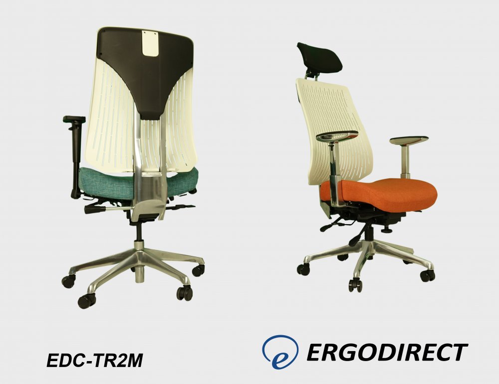 Front and Back View of EDC-TR2M Gaming Chair