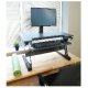 Single Monitor Sit-Stand Desktop Workstation Black - ErgoDirect EDW-3202D