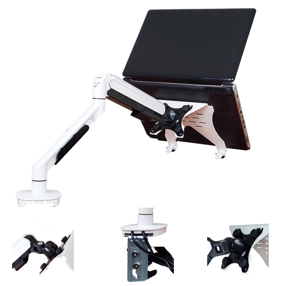 EDL-W Laptop Arm with 2 USB Ports - Height and Depth Adjustable