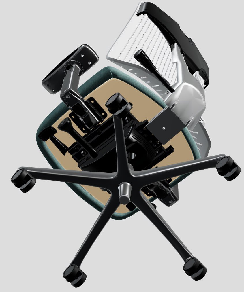 EDC-64a8 Quick-Adjust Synchro (Simple) Ergonomic Gaming Chair by OM  Seating