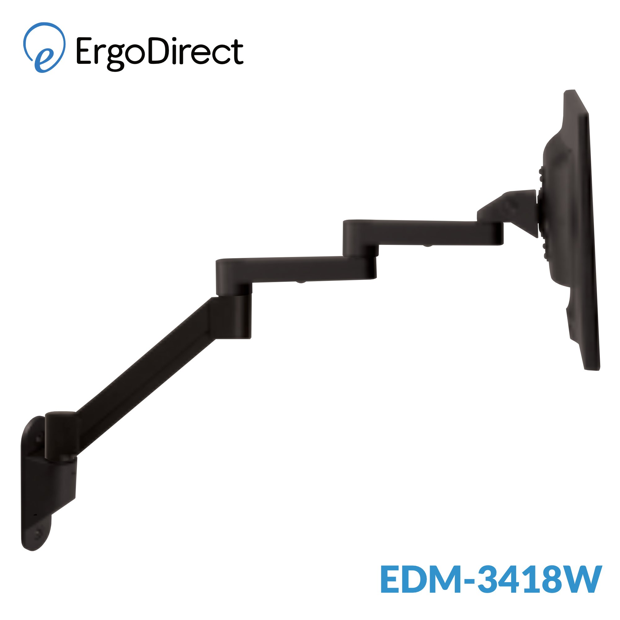 ErgoDirect EDM-3418W Long Reach Wall Mount Monitor Arm