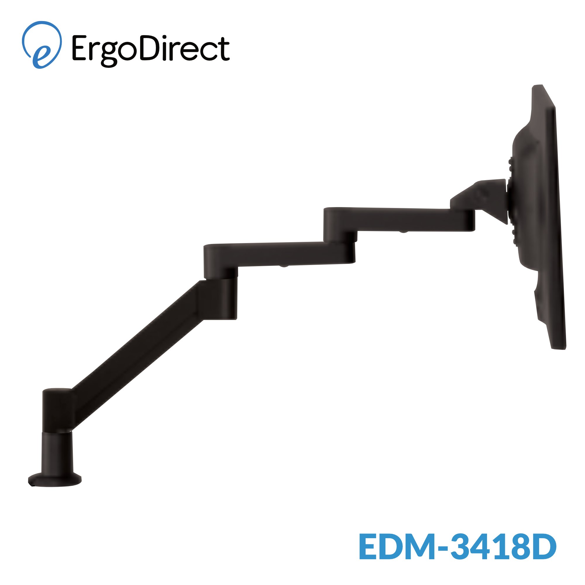 ErgoDirect EDM-3418D Long Reach Desk Mount Monitor Arm