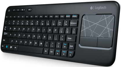 Logitech K400 Wireless Sleek Built-in Multi-Touch Touchpad Comfortable Ergonomic Keyboard